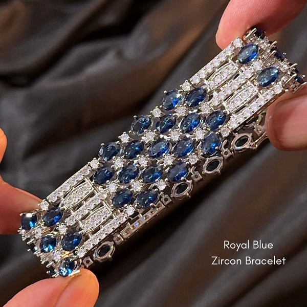 Royal Blue Cz Bracelet