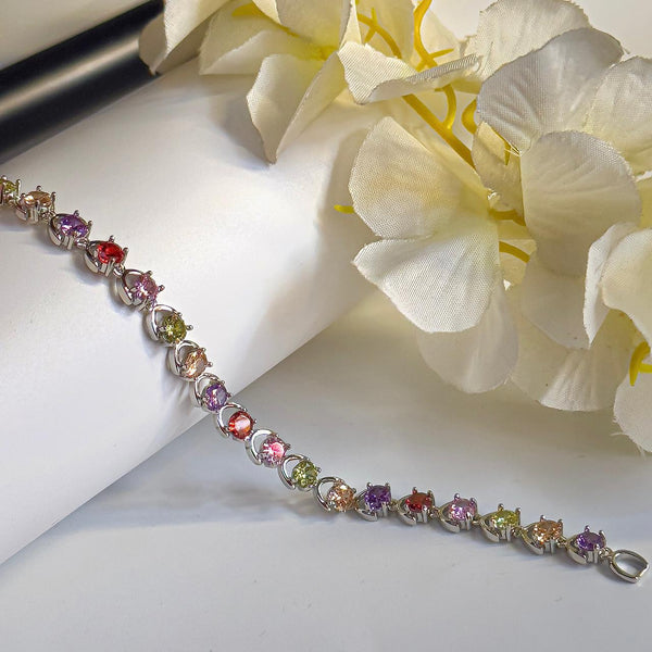 Multi Color Cz Bracelet